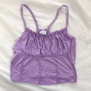 LILAC CROPPED CORSET TOP